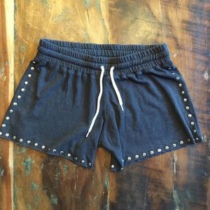 *NWT* Monrow Equinox Vintage Studded Shorts Women